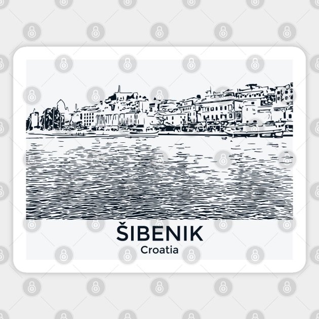 Šibenik - Croatia Magnet by Lakeric